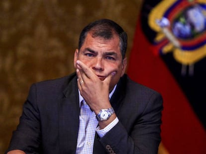 El expresidente de Ecuador Rafael Correa. 