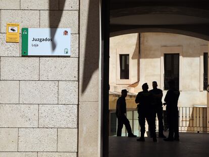 El Juzgado de Primera Instancia de Loja, en Granada, donde ha pasado a disposición judicial este jueves el presunto autor del homicidio.