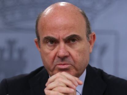 El ministro de Econom&iacute;a y Competitividad, Luis De Guindos.