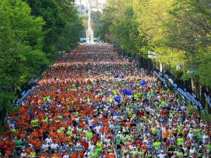 Participantes del marat&oacute;n de Madrid de 2011