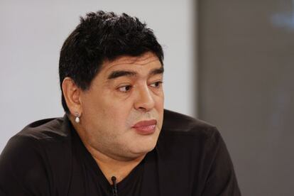 Maradona, en su aparición en televisión el pasado 1 de marzo.