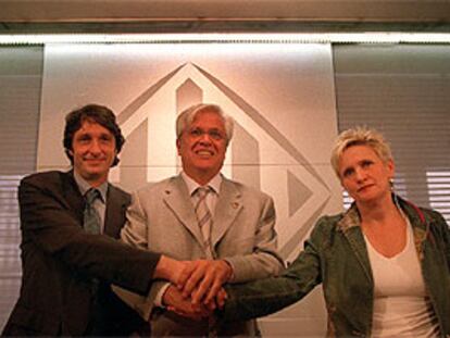 Mayol, Clos y Portabella 'sellan' el pacto de gobierno