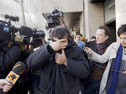 El chófer de Correa, Andrés Bernabé, a su salida de la Audiencia Nacional.