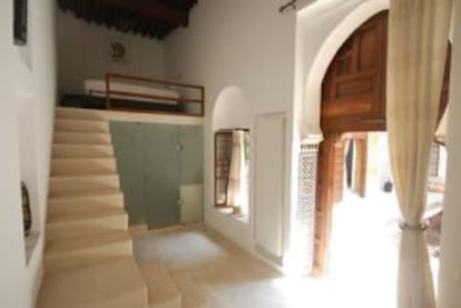 Una de las habitaciones del 'riad' El Maâti, en Rabat.