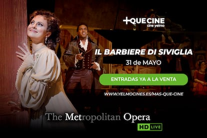 Cine Yelmo proyecta 'El barbero de Sevilla' el próximo sábado 31 de mayo.