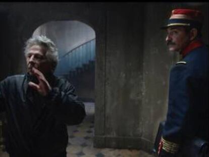 El director Roman Polanski, en el rodaje de 'J’Accuse'.