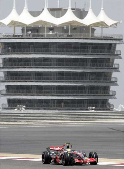 Fernando Alonso, durante los entrenamientos del viernes