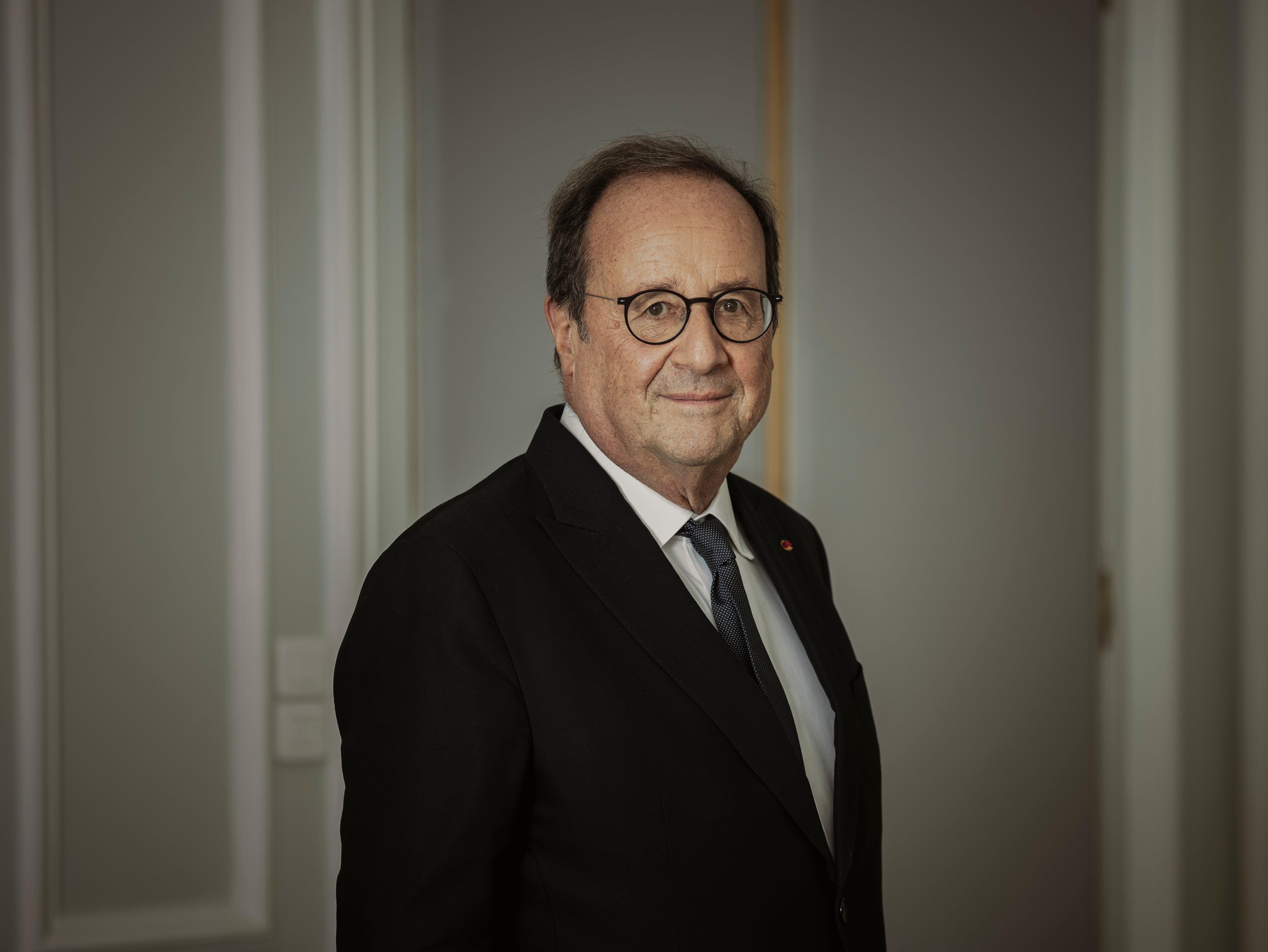 François Hollande, el pasado jueves durante la entrevista, en París. 