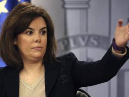 La vicepresidenta del Gobierno, Soraya Sáenz de Santamaría. EFE/Archivo