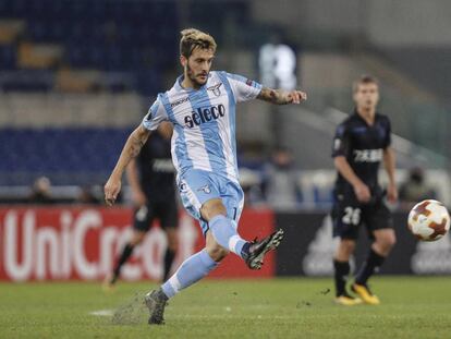 Luis Alberto en acción este jueves con la Lazio.