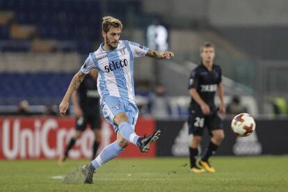 Luis Alberto en acción este jueves con la Lazio.