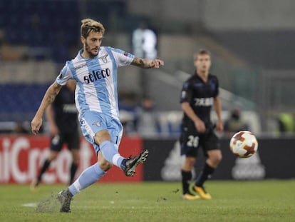 Luis Alberto en acción este jueves con la Lazio.