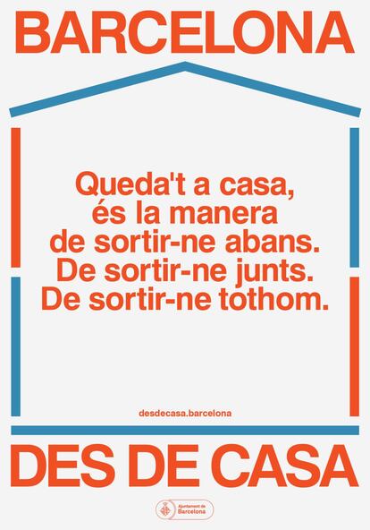 Campaña de motivación durante la cuarentena, de Koln Studio. |