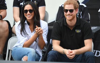 Meghan Markle y Enrique de Inglaterra, en septiembre.