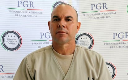 El narcotraficante César Gastelum, antes de su extradición.
