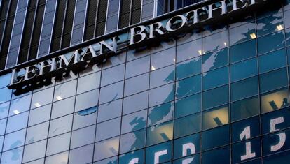 Una imagen de Lehman Brothers el 15 de septiembre de 2015