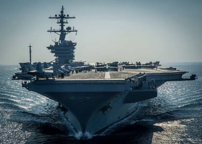 El portaavions Carl Vinson, al Golf Pèrsic.