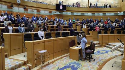 Inicio de la sesión de control celebrada el pasado martes en el Senado.
