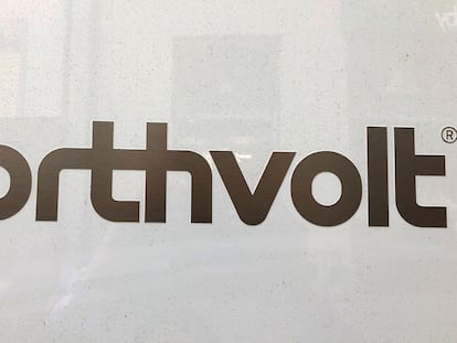 Logo de la compañía sueca Northvolt.