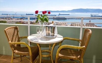 Vistas desde el Rock Hotel de Gibraltar.