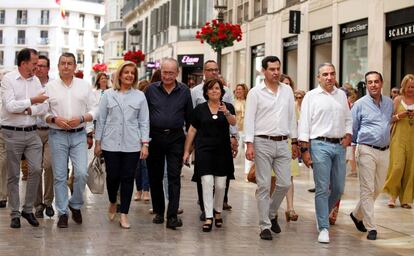 Soraya Sáenz de Santamaría, durante un acto de campaña. 