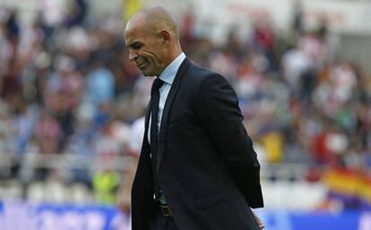 Paco Jémez, en el partido ante el Levante.