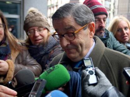 Mario Fernández este viernes ante los juzgados de Bilbao.