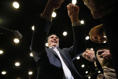 El candidato republicano Mitt Romney hace campa?a en Carolina del Sur.