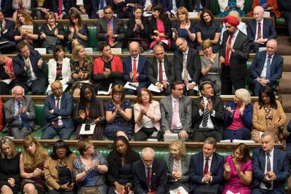 El Parlamento británico, este martes.