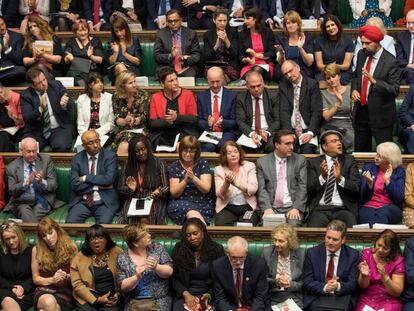 El Parlamento británico, este martes.