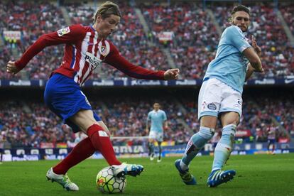 Un partido entre el Atlético de Madrid y el celta de la temporada 2015/2016.