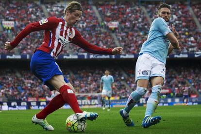 Un partido entre el Atl&eacute;tico de Madrid y el celta de la temporada 2015/2016.