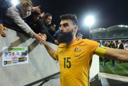 Mile Jedinak, capitán australiano.