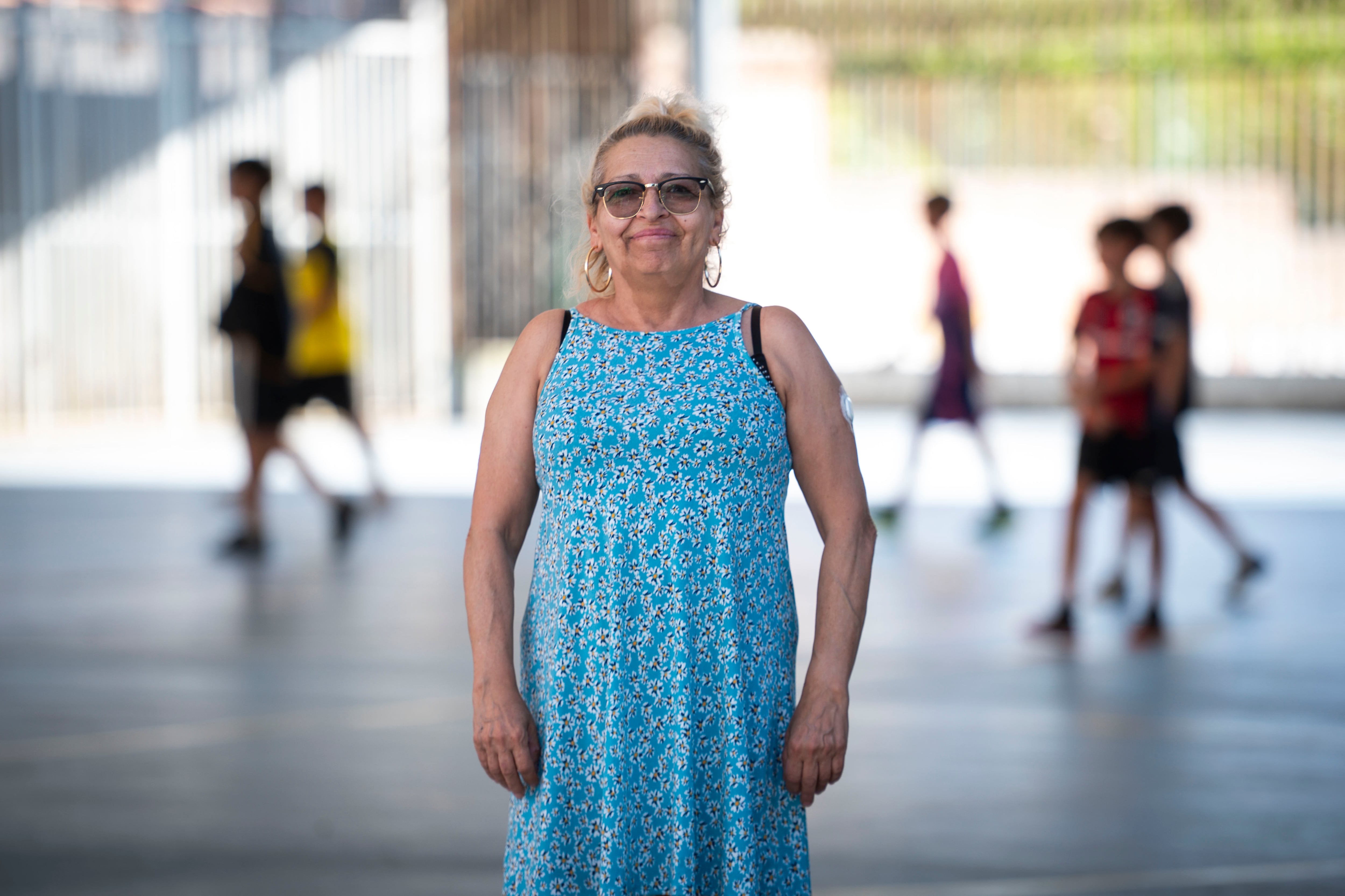 Esmeralda Aguado, parte de las familias del club Dragones de Lavapiés. 