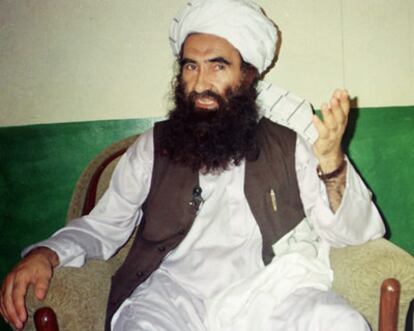El fundador de la red Haqqani, en una foto tomada el 22 de agosto de 1998