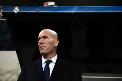 El entrenador del Real Madrid Zinedine Zidane.