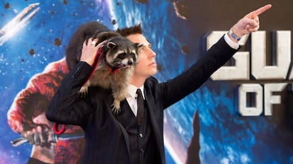James Gunn durante el estreno de 'Guardianes de la Galaxia' en Londres.