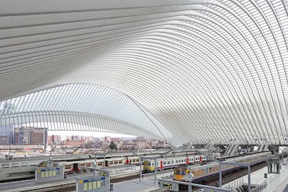 Estación de tren de Lieja, diseñada por Santiago Calatrava.
