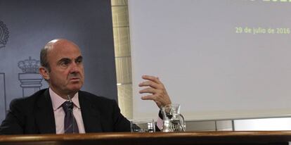 El ministro de Economía y Competitividad en funciones, Luis de Guindos.