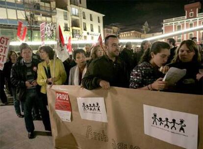Manifestación contra el boicoteo del PP a Ciudadanía en Vila-real (Castellón).