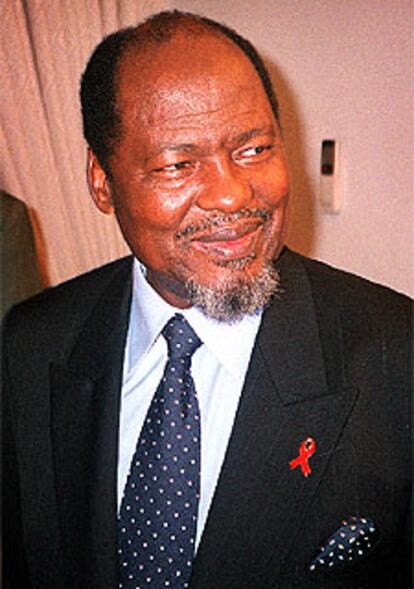 Joaquim Chissano, en su residencia de Maputo.