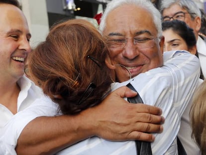 El líder socialista António Costa, en un acto electoral el viernes en Lisboa.