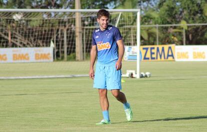 Lucas Silva, en un entrenamiento con el Cruzeiro.