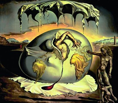 'Geopoliticus child watching the birth of the new man' (1943). De las aproximadamente 200 piezas de la muestra, una treintena pueden verse por vez primera.