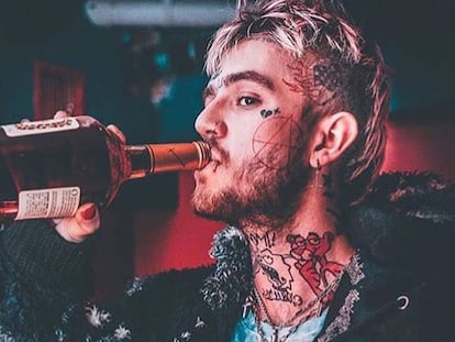 Lil Peep, en una foto de Instagram.