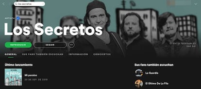 Busca conciertos en la app de escritorio de Spotify.