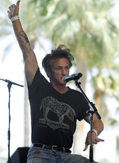 Sean Penn, en el festival Coachella Valley.