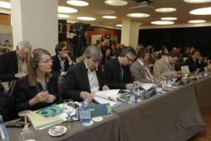 Vista general de la 19? Asamblea Euroradio de la Unin Europea de Radiodifusin, que ha inaugurado el ministro de Industria, Energa y Turismo, Jos Manuel Soria, hoy en Santa Cruz de Tenerife.