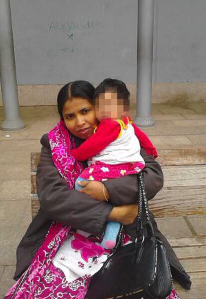 La fallecida Nlufa, en una foto familiar.