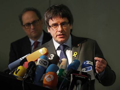 Carles Puigdemont, este mayo en Berlín.